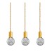 Пендел LUMA Light 100-09910-07BR Gold/Transparent 3 x G9