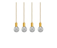 Пендел LUMA Light 100-09910-09BR Gold/Transparent 4 x G9