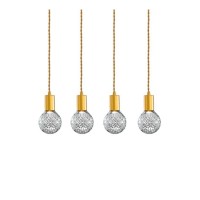 Пендел LUMA Light 100-09910-09BR Gold/Transparent 4 x G9
