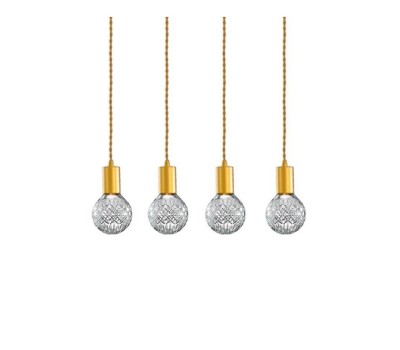 Пендел LUMA Light 100-09910-09BR Gold/Transparent 4 x G9