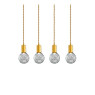 Пендел LUMA Light 100-09910-09BR Gold/Transparent 4 x G9