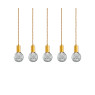 Пендел LUMA Light 100-09910-12BR Gold/Transparent 5 x G9
