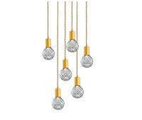 Пендел LUMA Light 100-09910-13-R Gold/Transparent 6 x G9