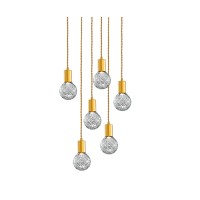 Пендел LUMA Light 100-09910-13-R Gold/Transparent 6 x G9