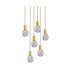 Пендел LUMA Light 100-09910-13-R Gold/Transparent 6 x G9