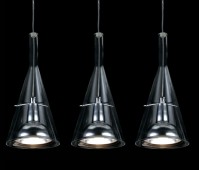 LUMA Light 104-06065-07BR Chrome/Transparent 3 x E14