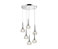 Пендел LUMA Light 118-01076-13 Chrome/Clear 6 x G9
