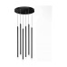 LED пендел LUMA Light 120-01090-13 Black 12W 3000К