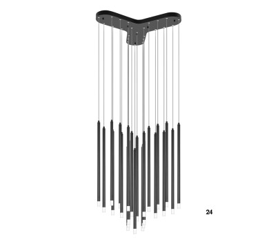LED пендел LUMA Light 120-01090-24 Black 48W 3000К