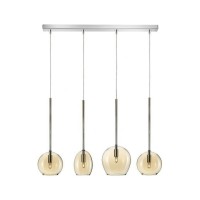 Пендел LUMA Light 123-01156-09BR-28 Amber 4 x G9