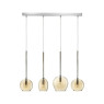 Пендел LUMA Light 123-01156-09BR-28 Amber 4 x G9
