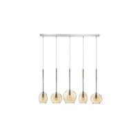 Пендел LUMA Light 123-01156-12BR-28 Amber 5 x G9