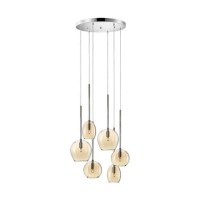 Пендел LUMA Light 123-01156-13-28 Amber 6 x G9