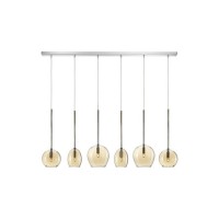 Пендел LUMA Light 123-01156-13BR-28 Amber 6 x G9