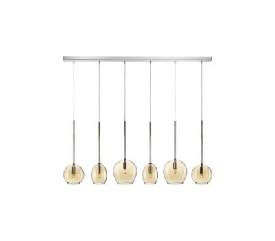 Пендел LUMA Light 123-01156-13BR-28 Amber 6 x G9