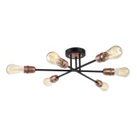 LUMA Light 123-02305-13 Black/Copper 6 x E27