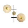 Аплик LUMA Light 123-02307-17 Black/Gold 2 x E27