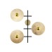 Аплик LUMA Light 123-02307-18 Black/Gold 3 x E27