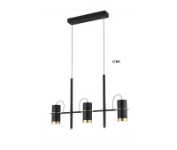 Пендел LUMA Light 123-02314-07BR Black/Gold 3 x GU10