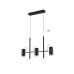 Пендел LUMA Light 123-02314-07BR Black/Gold 3 x GU10