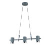LUMA Light 123-02315-07BR Grey/Chrome 3 x GU10