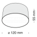 LED луна за външен монтаж MAYTONI C032CL-L12B4K ZON