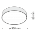 LED панел за външен монтаж MAYTONI C032CL-L43W4K ZON