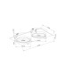 MAYTONI DL086-02-GX53-SQ-BG HOOP