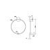 LED аплик MAYTONI MOD005WL-L22BSK1 HALO