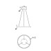 LED пендел MAYTONI MOD058PL-L22B3K RIM