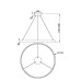 LED пендел MAYTONI MOD058PL-L54B3K RIM