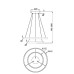 LED пендел MAYTONI MOD058PL-L55B3K RIM