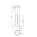 LED пендел MAYTONI MOD132PL-L30BK CASCADE