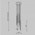 LED пендел MAYTONI MOD236PL-L54BS3K LIGHT STICK