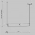 LED пендел MAYTONI MOD296PL-L20BS3K FLAT