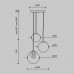 Пендел MAYTONI MOD521PL-03G BASIC FORM