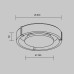 LED плафон MAYTONI MOD533CL-L22BK CLARETT 22W CCT 2700K - 3000K - 4000K MARBLE CEILING LAMP