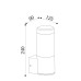 LED фасаден аплик MAYTONI O590WL-L8B4K KOLN