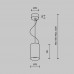 LED пендел MAYTONI P089PL-15W3K-W EFIR
