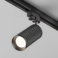 Прожектор за монофазна шина Maytoni TR011-1-GU10-B Black Focus Design Track Light Unity