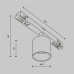LED осветително тяло за магнитна шина MAYTONI TR132-2-7W3K-B ALFA S Exility 6W 3000K Magnetic track Black