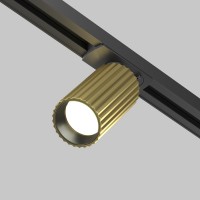 Прожектор за монофазна шина Maytoni TR218-1-GU10-BS Satin Brass Calipso Unity Track Light 