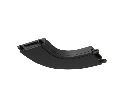 Овален конектор за магнитна шина за открит монтаж Maytoni TRA084CR-11B Radity Round Corner Connector Black