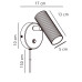 Аплик с ключ и USB NORDLUX 2612591003 VICO