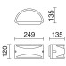 Фасаден аплик NOVOLUX 051B-G05X1A-04 CICLON