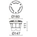 Луна за вграждане в земя NOVOLUX 372C-G31X1A-02 BELGRADO-16