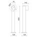 LED градински стълб NOVOLUX 452A-L0107A-04 SUEVIS