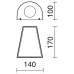 Фасаден аплик NOVOLUX 453A-G21X1A-04 ALIX