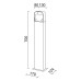 LED градински стълб NOVOLUX 461B-L0206A-04 ZENDA