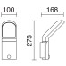 LED фасаден аплик със сензор за движение NOVOLUX 534C-L0109B-04 CASTELLO